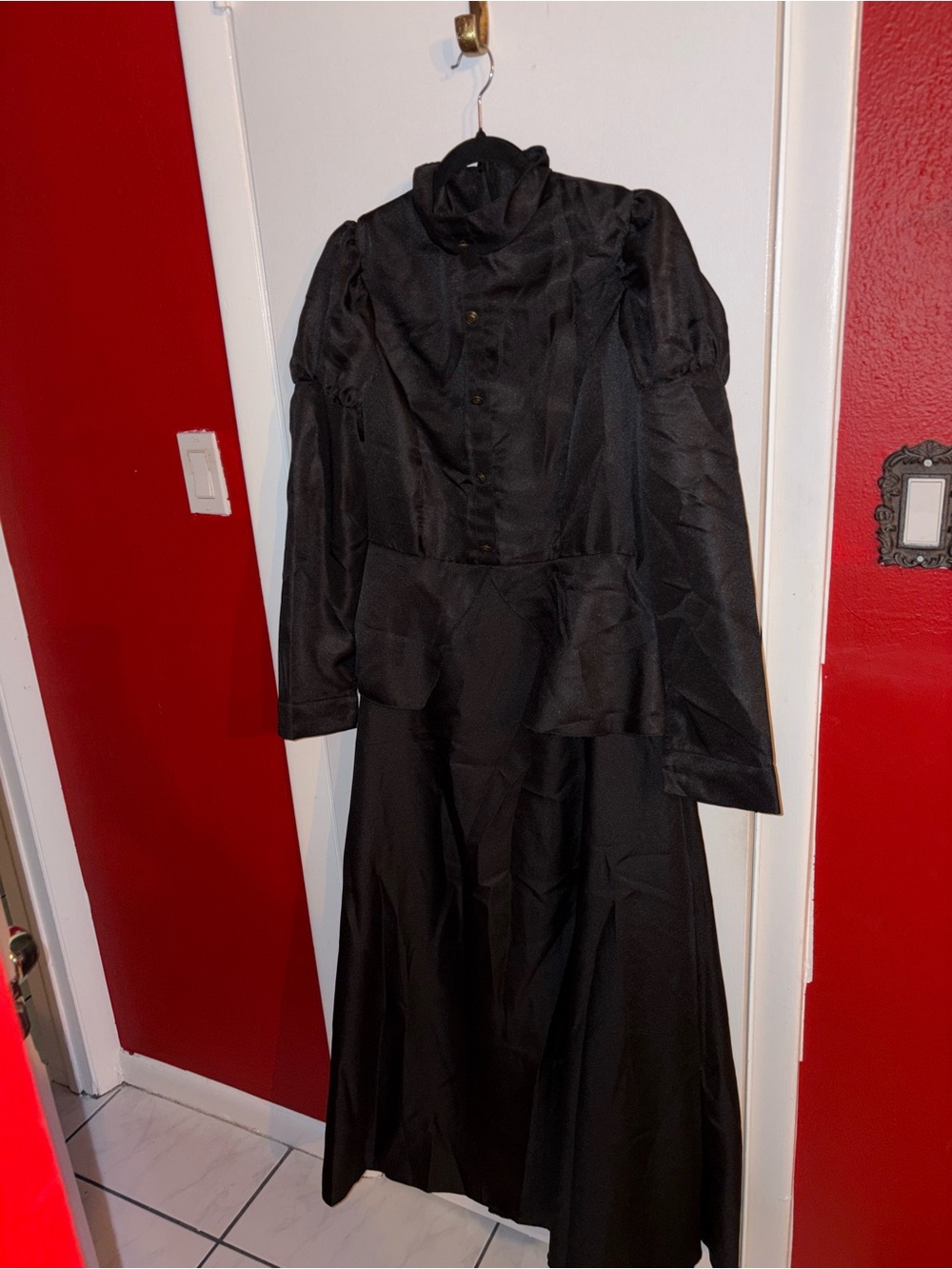 Victorian black costume dress